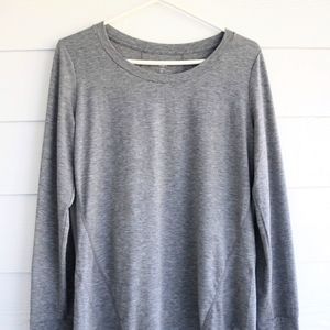 GapFit Breathe Long Sleeve Grey Athletic Top